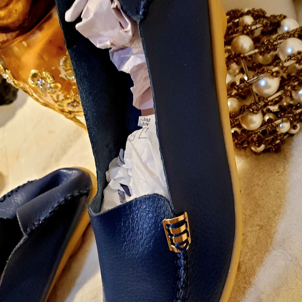 Women casual leather Loafers round-toe flats